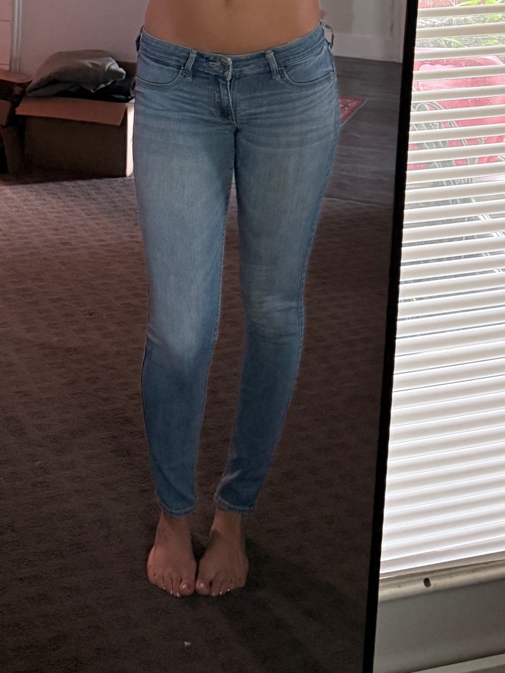 Hollister Light Blue Skinny Jeans - Los Rise Slim Fit